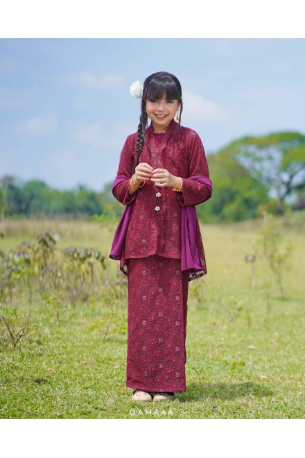 RTW SERI RATNA KIDS MAROON SAIZ 1&2 RTW SERI RATNA KIDS MAROON SAIZ 1&2